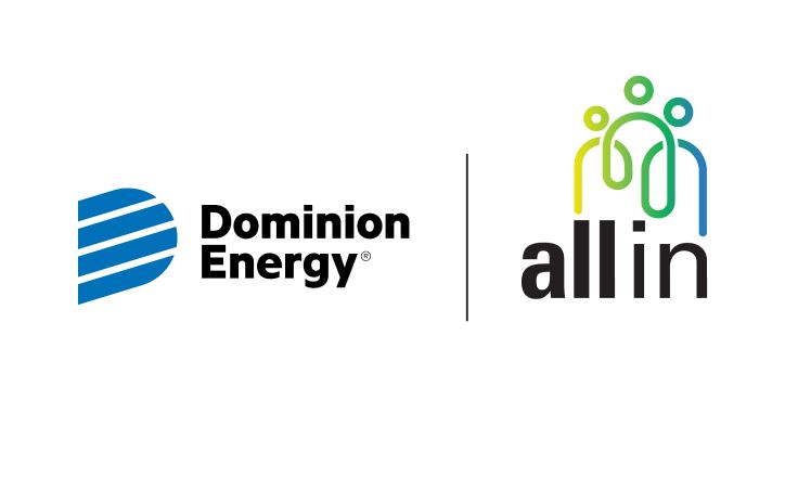 Dominion Energy All In logo